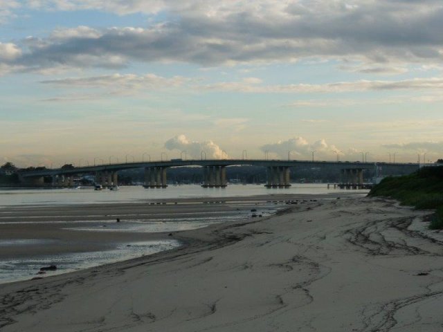 Captain Cook Bridge over Georges River, running into Botany Bay - 2012